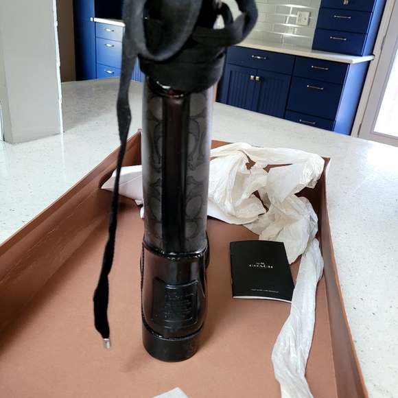 - Coach Tristee rubber rain boots, lined with faux fur obo - Picture 4 of 8